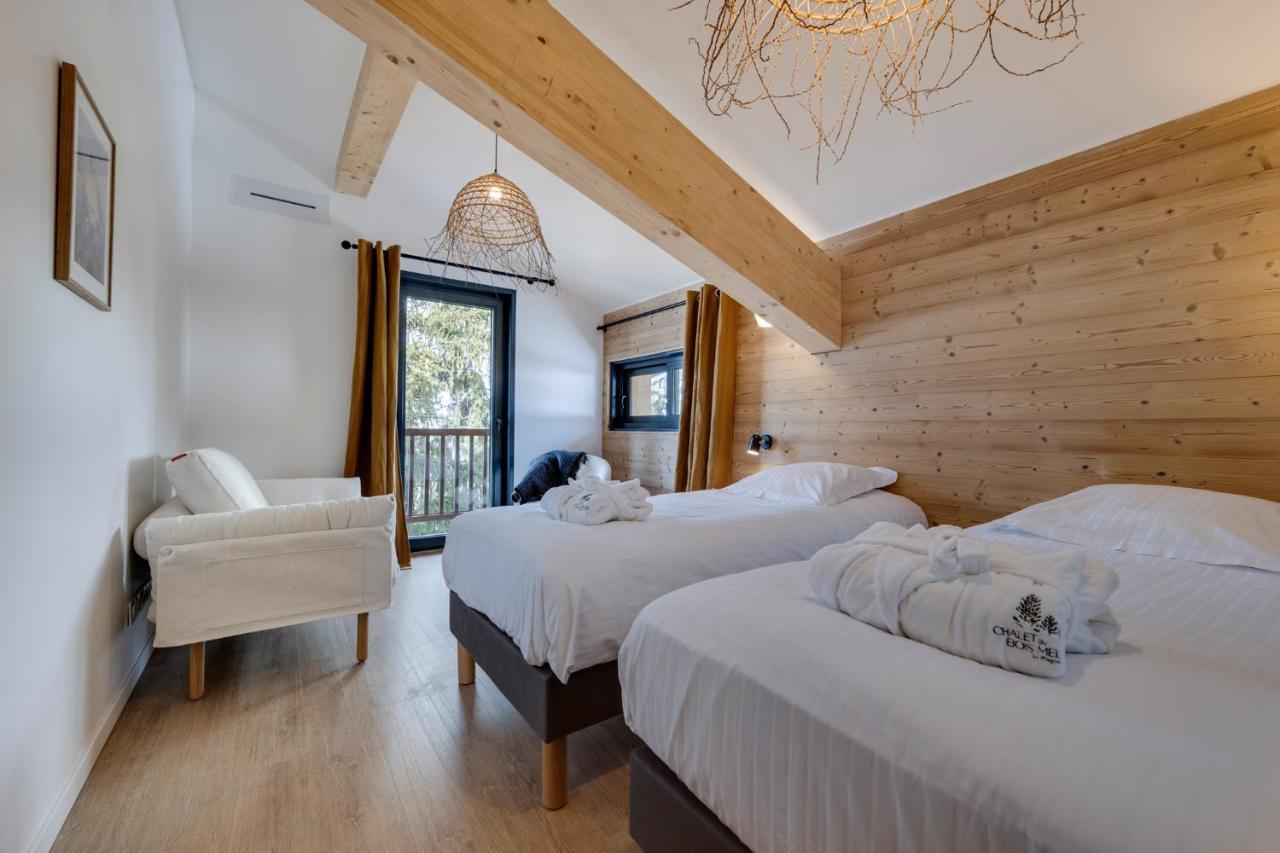 Chalet Du Bois Melay - Piscine - Proche Pistes - 15 Personnes 라 플라뉴 외부 사진